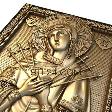 Icons (Mother of God Seven-shot, IK_1389) 3D models for cnc